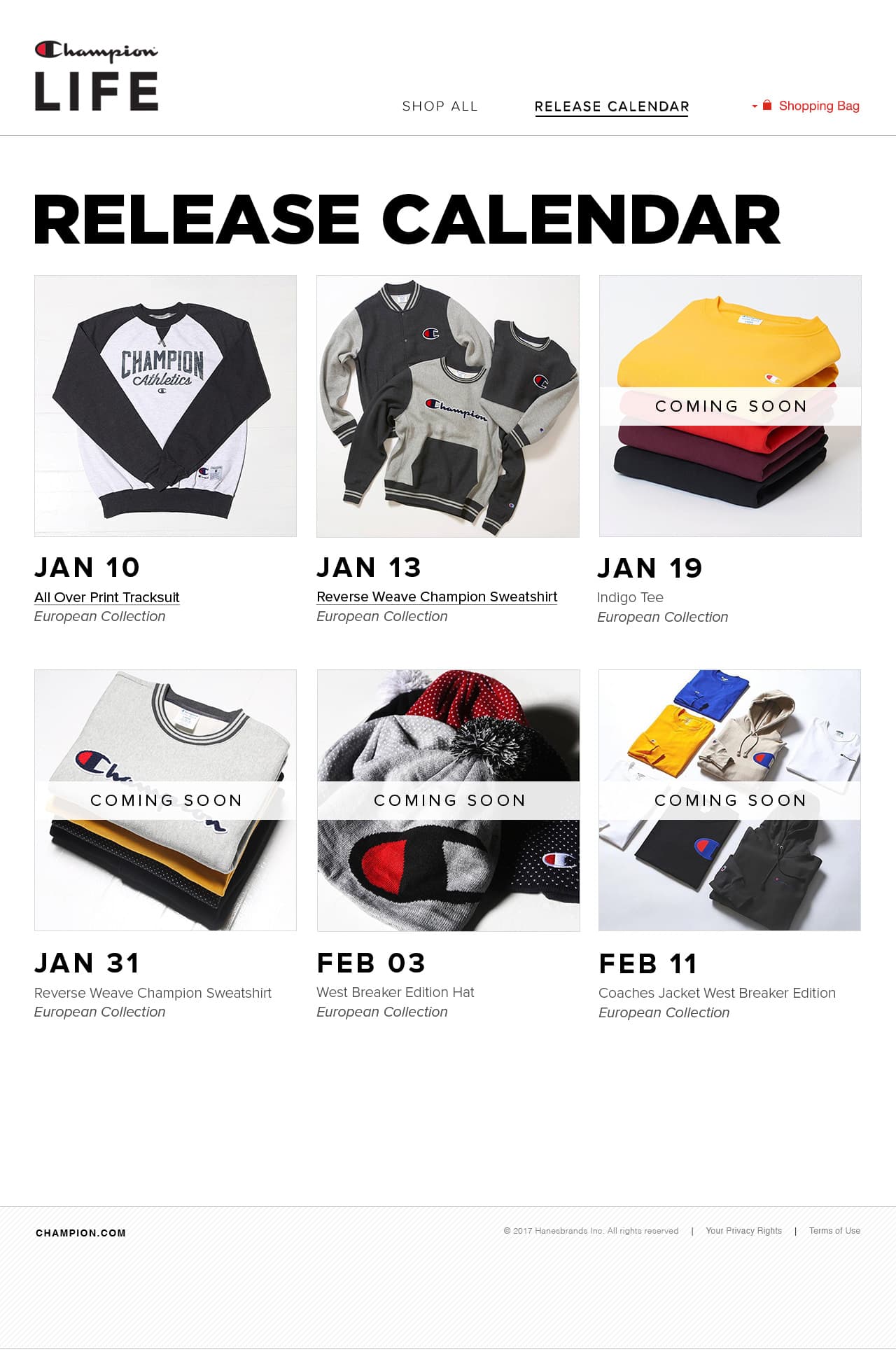 Champion LIFE - Release Calendar State